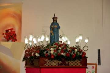 Procesión de Santiago Apóstol en Lomo Cementerio-Telde (Foto Francisco Javier Santana)